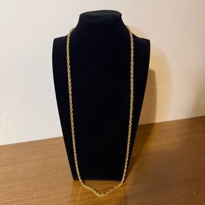 KIRKS FOLLY Gold Toned Chain Signed 29” Chain
